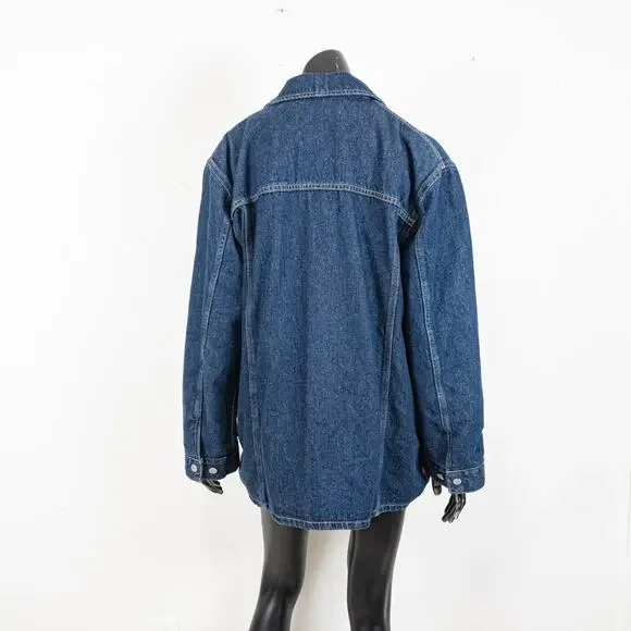 Levi's x GANNI $475 Double Breasted Denim Jacket Size XL - Picture 10 of 11